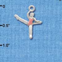 C1837* - Ballet Girl - Kicking - Silver Charm
