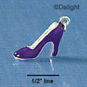 C1844+ - Pump Shoe - Purple - Silver Charm