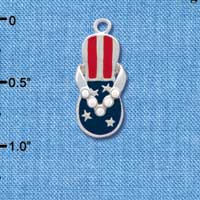 C1936 - Flip Flop - Patriot White - Silver Charm