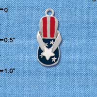 C1937 - Flip Flop - Patriot Star - Silver Charm