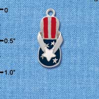 C1937 - Flip Flop - Patriot Star - Silver Charm