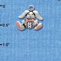 C1941* - Bunny - Egg Small - Silver Charm