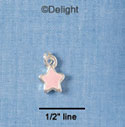 C1988+ - Star - Light Pink 2 Sided - Silver Charm Mini