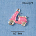 C1991* - Scooter - Hot Pink - Silver Charm (Left or Right)