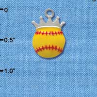 C2015 - Softball optic yellow - Crown - Silver Charm