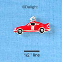 C2547* - Racing Car - Red - #3 - Silver Charm (Left and Right)