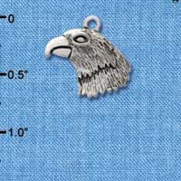 C2034* - Mascot - Eagle Head - Silver Charm