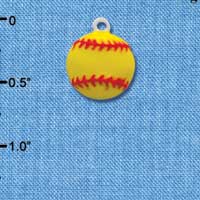 C2041 - Softball - Medium - Optic Yellow - Silver Charm