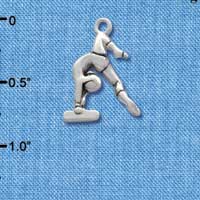 C2093+ - Gymnast Balance Beam Silver Charm