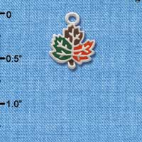 C2122 - Fall Leaf Mini Silver Charm