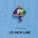 C2134 - Umbrella Gold Charm