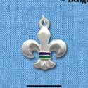 C2139 - Fleur Di Lis Silver Charm