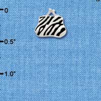 C2166 - Coin Purse Zebra Silver Charm