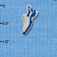 C2195* - Running Shoe Blue Silver Charm (Left or Right)