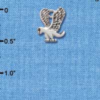 C2208* - Mascot - Eagle - Small Silver Charm (Left or Right)