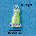 C2417 - Fancy Lime Green Dress - Silver Charm