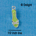 C2419+ - Lime Green High Heel Sandal - Silver Charm