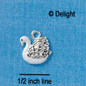 C2430* - Swan - Silver Charm (Left or Right)