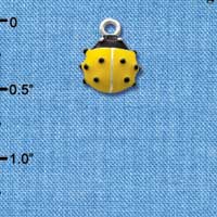 C2464 - Lady Bug - Yellow - Silver Charm