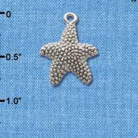 C2485 - Antiqued Starfish - Silver Charm