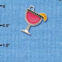 C2488+ - Tropical Drink - Hot Pink - Silver Charm