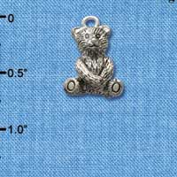 C2502 - Teddy Bear - Silver Charm