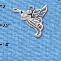 C2518* - Trumpter Angel - Silver - Silver Charm