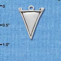 C2523 - Pennant - Silver - Small - Silver Charm