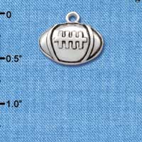 C2526 - Football - Silver - Large - Silver Charm
