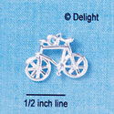 C2529+ - Bicycle - Silver - Silver Charm - 3-D