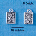 C2542+ - Two Sided - Praying Boy and Praying Girl (3-D) - Silver Charm