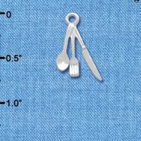 C2601+ - Fork, Knife and Spoon - Silver Charm