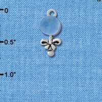 C2823+ - Blue Baby Rattle - Silver Charm