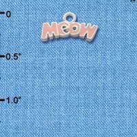 C2880 - Light Pink Meow - Silver Charm