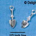 C2901+ - 3-D Silver Garden Shovel - Silver Charm