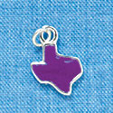 C3166 - Purple Mini Texas - Silver Charm