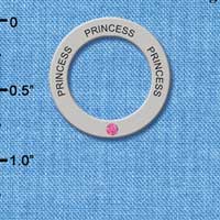 C3207 - Princess with Swarovski Crystal - Affirmation Message Ring
