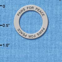 C3211 - Paws for Peace - Affirmation Message Ring