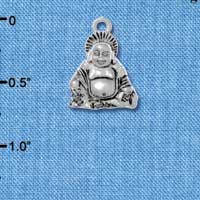 C3469 tlf - Silver Happy Buddha - Silver Charm