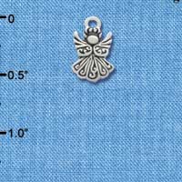 C3476 tlf - Small Silver Angel - Silver Charm