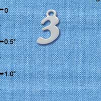C3627 tlf - Silver Number - 3 - Silver Charm