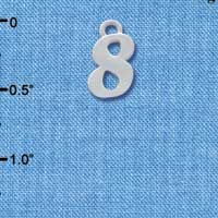 C3632 tlf - Silver Number - 8 - Silver Charm