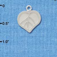 C3758 tlf - Heart Mesh Leaf - Silver Charm