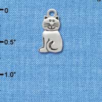 C3772 tlf - 2-D Silver Fat Cat - Silver Charm