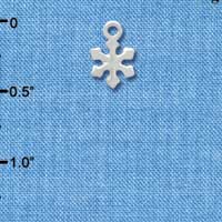 C3778 tlf - Mini Silver Snowflake - Silver Charm