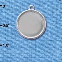 C3863 tlf - Silver Holder - No Insert - Silver Charm