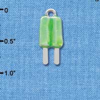 C3926 tlf - Lime 2-D Popsicle - Silver Charm 