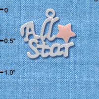 C3956 tlf - All Star with Pink Star - Silver Charm