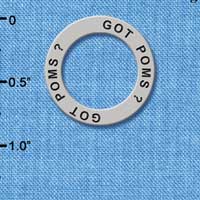 C3989 tlf - Got Poms? - Affirmation Message Ring