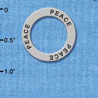 C4041+ tlf - Peace - Affirmation Message Ring